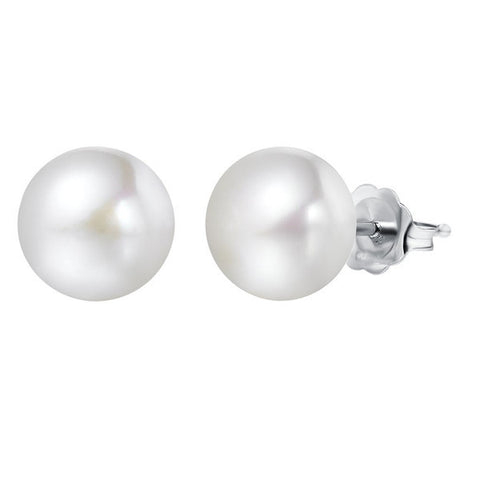 Gold 10-11mm Freshwater Pearl Stud