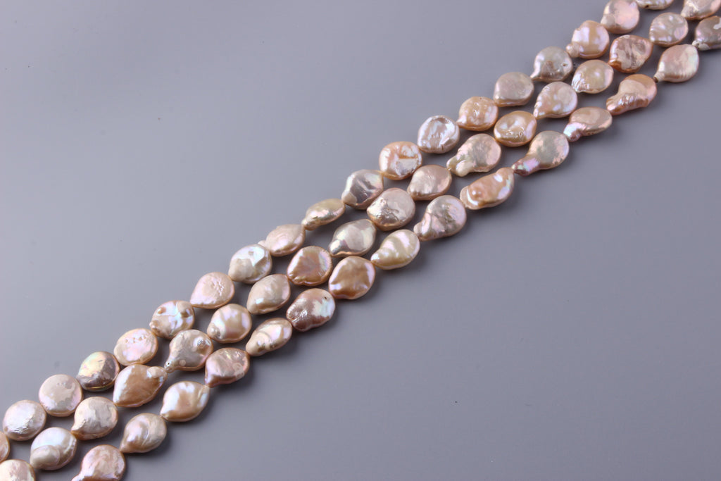 Coin Shape Freshwater Pearl 15.5-18mm (SKU: 96508 / 1004581) - Wing Wo Hing Jewelry Group - Pearl Jewelry Manufacturer
