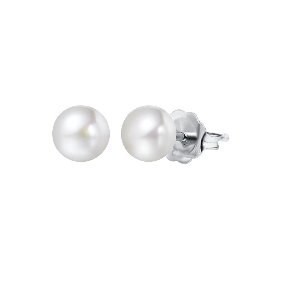 Sterling Silver 6-7mm Freshwater Pearl Stud - Wing Wo Hing Jewelry Group - Pearl Jewelry Manufacturer - 1