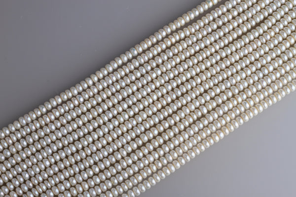 Center drilled Freshwater Pearl Strand 7-7.5mm