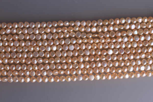 Irregular Shape Freshwater Pearl Strand 5.5-6mm (Natural colour)