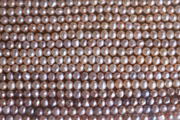 Irregular Shape Freshwater Pearl Strand 6.5-7mm (Natural colour)