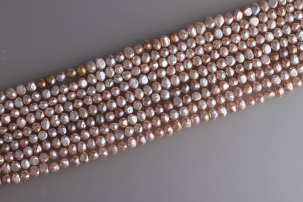 Irregular Shape Freshwater Pearl Strand 7.5-8mm (Natural colour)