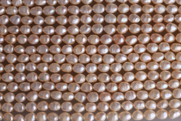 Irregular Shape Freshwater Pearl Strand 8-8.5mm (Natural colour)