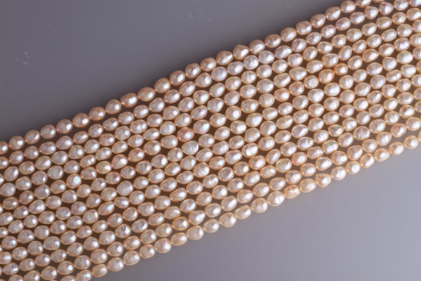 Irregular Shape Freshwater Pearl Strand 9-9.5mm (Natural colour)