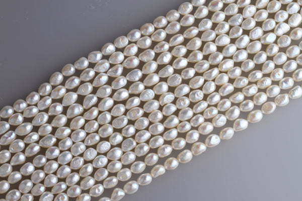 Irregular Shape Freshwater Pearl Strand 9-9.5mm