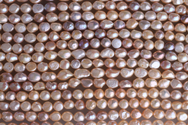 Irregular Shape Freshwater Pearl Strand 9.5-10mm (Natural colour)