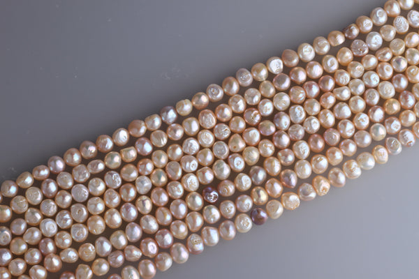 Irregular Shape Freshwater Pearl Strand 9.5-10mm (Natural colour)