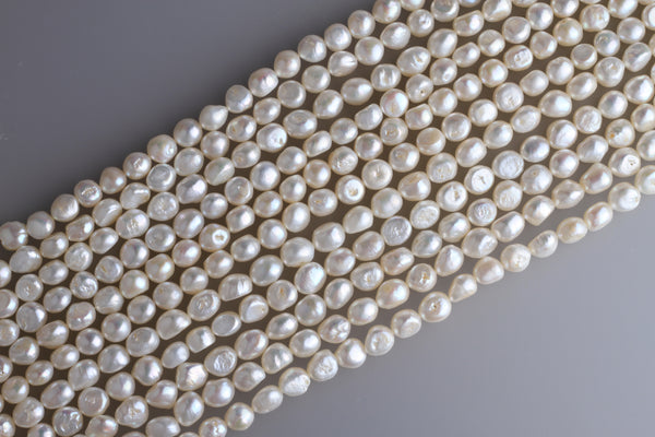 Irregular Shape Freshwater Pearl Strand 9.5-10 mm
