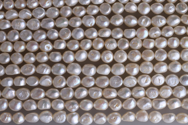 Irregular Shape Freshwater Pearl Strand 9.5-10 mm