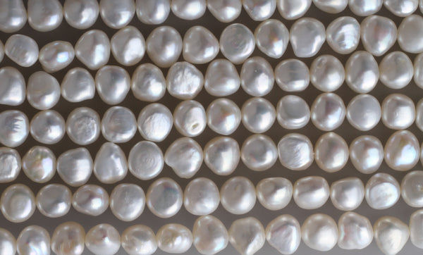 Irregular Shape Freshwater Pearl Strand 9.5-10 mm