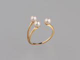14K Yellow Gold Freshwater Pearl Ring