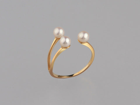14K Yellow Gold Freshwater Pearl Ring