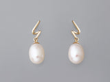 Freshwater Pearl 18K gold daily wear earrings