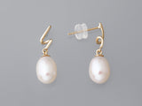 Freshwater Pearl 18K gold daily wear earrings