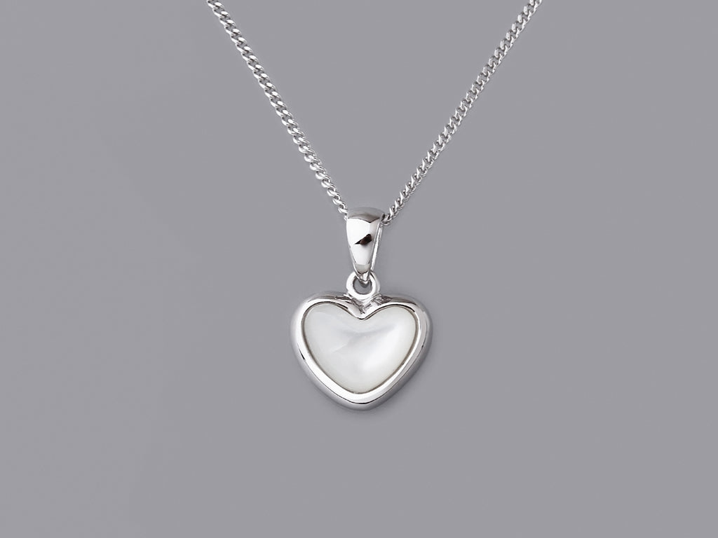 Sterling Silver Pendant with 7*9mm Mother of Pearl