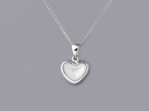 Sterling Silver Pendant with 7*9mm Mother of Pearl