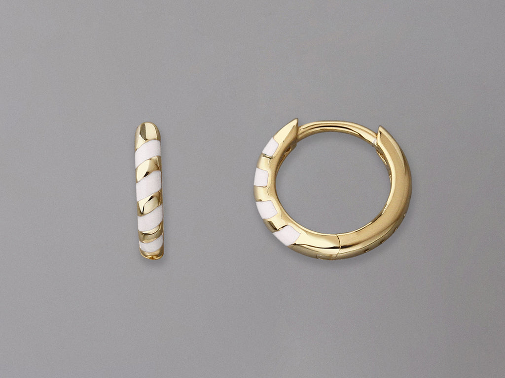 ENAMEL SILVER EARRINGS