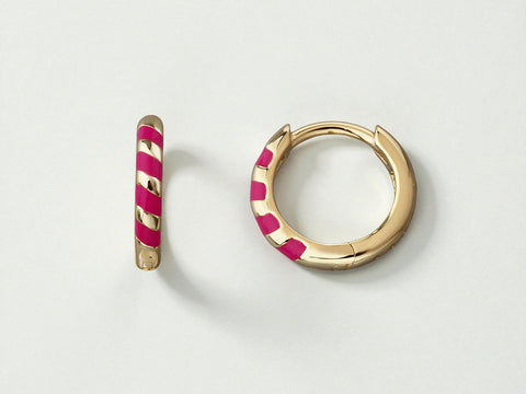 ENAMEL SILVER EARRINGS