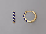 ENAMEL SILVER EARRINGS