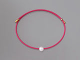 STERLING SILVER ADJUSTABLE COLOR THREAD BRACELET(PS240645B- )