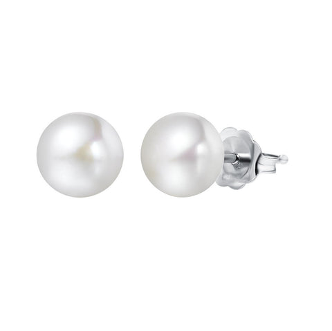 Sterling Silver 8-9mm Freshwater Pearl Stud