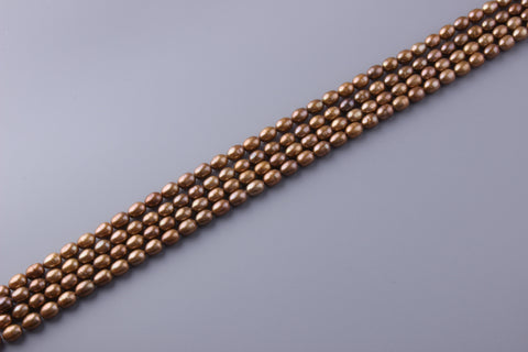 Oval Shape Dyed Color Freshwater Pearl 7.5-8mm (SKU: 910208 / 1003916)