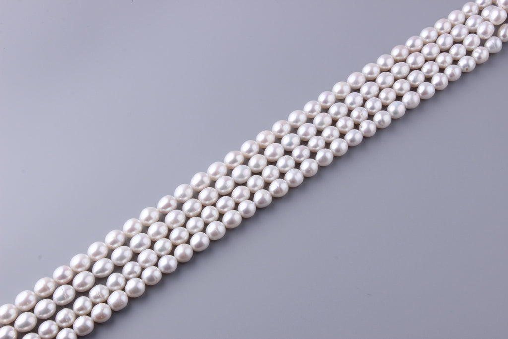 Oval Shape Freshwater Pearl 9.5-10mm (SKU: 914308 / 1002229) - Wing Wo Hing Jewelry Group - Pearl Jewelry Manufacturer
