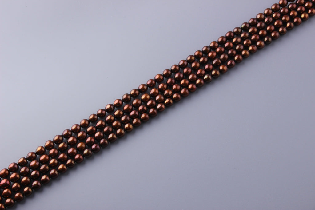 Oval Shape Dyed Color Freshwater Pearl 8-8.5mm (SKU: 914508 / 134130) - Wing Wo Hing Jewelry Group - Pearl Jewelry Manufacturer