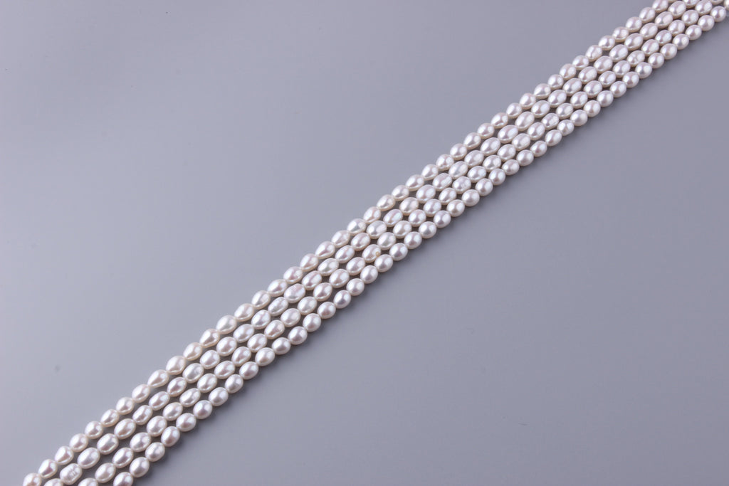 Oval Shape Freshwater Pearl 6-6.5mm (SKU: 915208 / 1002311) - Wing Wo Hing Jewelry Group - Pearl Jewelry Manufacturer
