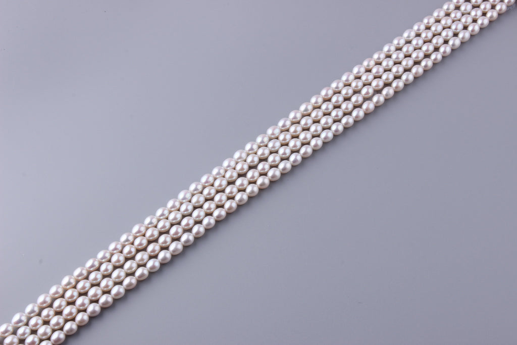 Oval Shape Freshwater Pearl 6.5-7mm (SKU: 916408 / 1002307) - Wing Wo Hing Jewelry Group - Pearl Jewelry Manufacturer