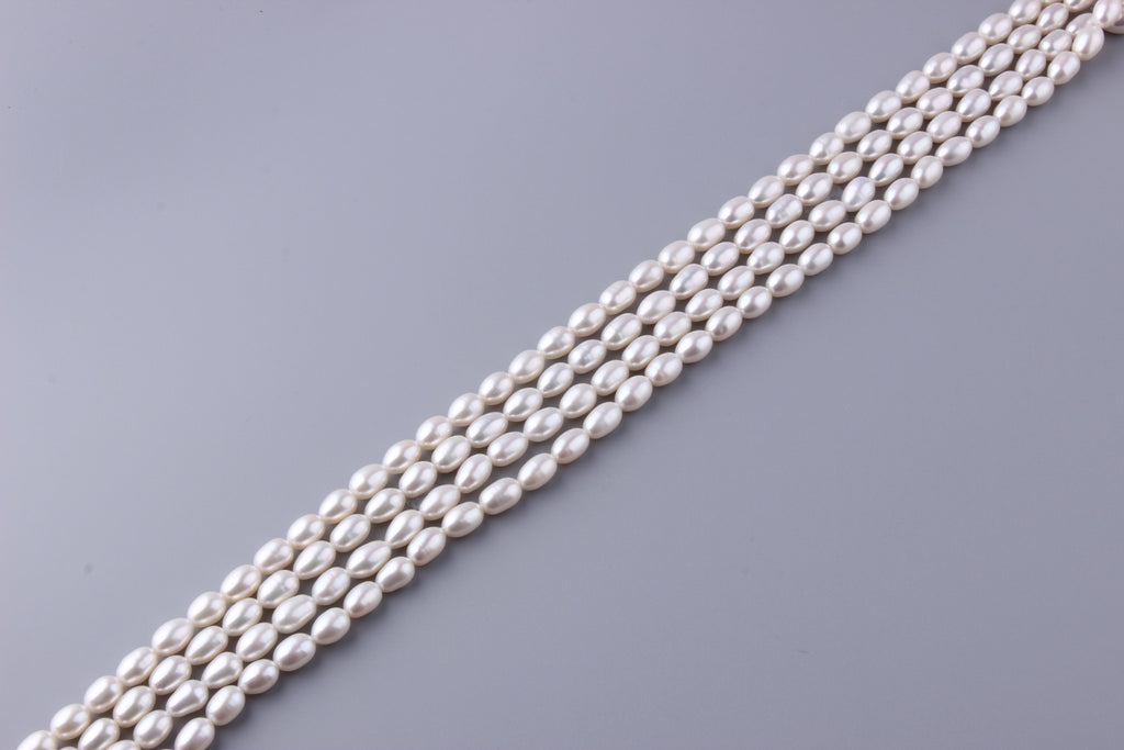 Oval Shape Freshwater Pearl 7-7.5mm (SKU: 916608 / 1002299) - Wing Wo Hing Jewelry Group - Pearl Jewelry Manufacturer