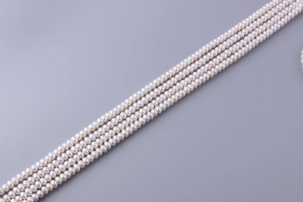 Roundel Shape Freshwater Pearl 7-7.5mm (SKU: 917108 / 1003036) - Wing Wo Hing Jewelry Group - Pearl Jewelry Manufacturer