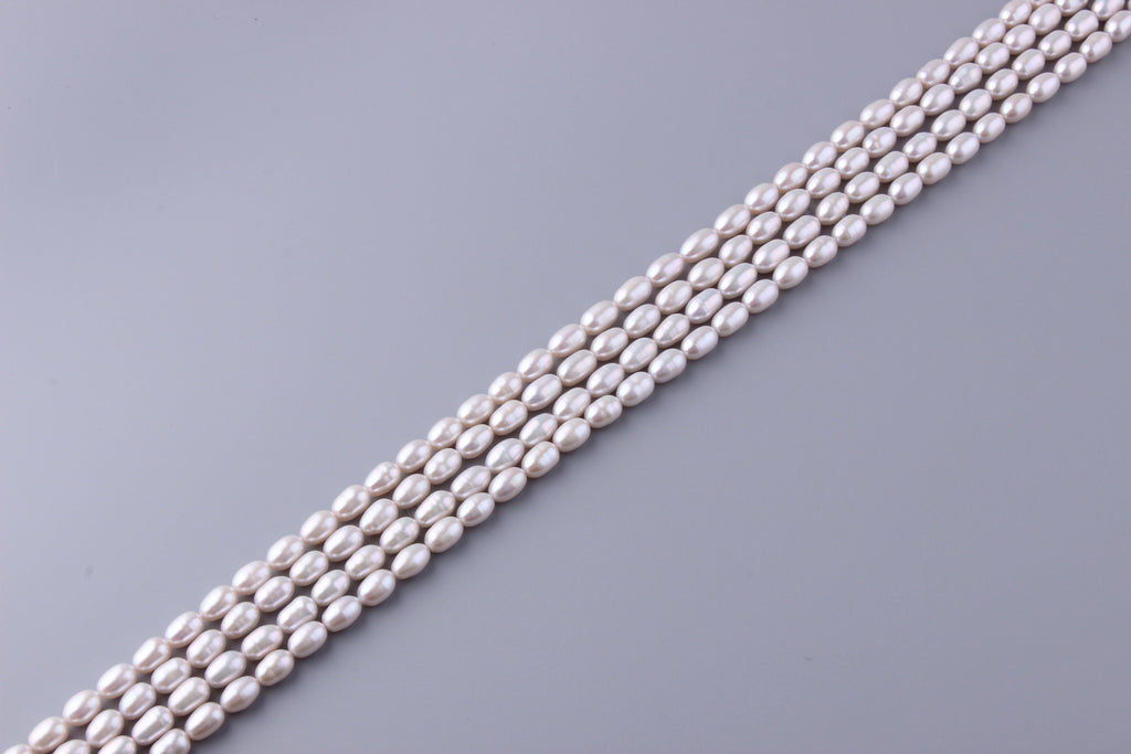 Oval Shape Freshwater Pearl 6.5-7mm (SKU: 917808 / 1002715) - Wing Wo Hing Jewelry Group - Pearl Jewelry Manufacturer