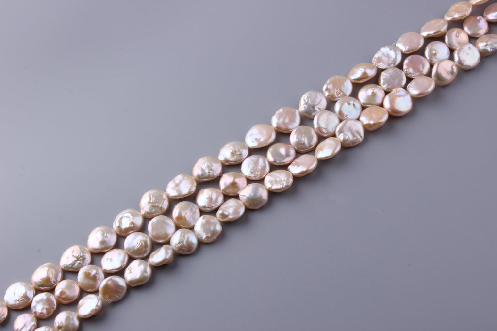 Coin Shape Freshwater Pearl 14-16 (SKU: 926508 / 104493) - Wing Wo Hing Jewelry Group - Pearl Jewelry Manufacturer