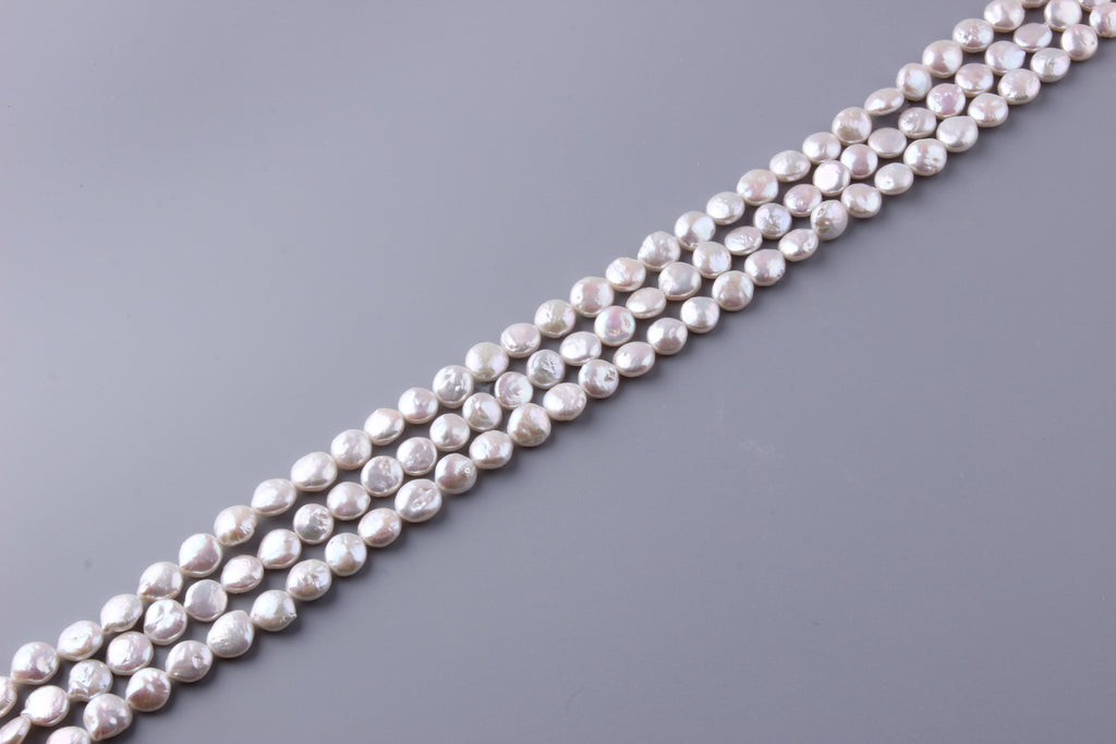 Coin Shape Freshwater Pearl 9-10mm (SKU: 932508 / 1004195) - Wing Wo Hing Jewelry Group - Pearl Jewelry Manufacturer