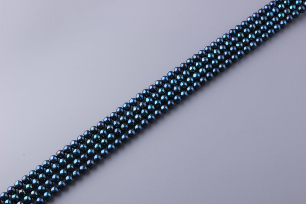 Round Shape Dyed Color Freshwater Pearl 7.5-8mm (SKU: 934208 / 1006211) - Wing Wo Hing Jewelry Group - Pearl Jewelry Manufacturer