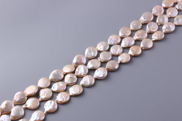 Coin Shape Freshwater Pearl 18.5-19.5mm (SKU: 946308 / 1004585) - Wing Wo Hing Jewelry Group - Pearl Jewelry Manufacturer