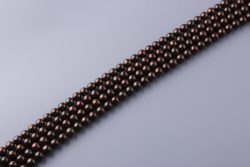 Round Shape Dyed Color Freshwater Pearl 9.5-10.5mm (SKU: 952708 / 1006265) - Wing Wo Hing Jewelry Group - Pearl Jewelry Manufacturer