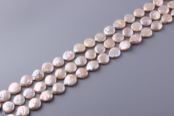 Coin Shape Freshwater Pearl 18.5-19.5mm (SKU: 963308 / 1004586) - Wing Wo Hing Jewelry Group - Pearl Jewelry Manufacturer
