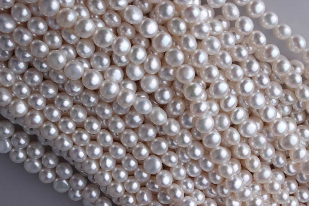 Double Shine Shape Freshwater Pearl 7-7.5mm (SKU: 960008/1006342)