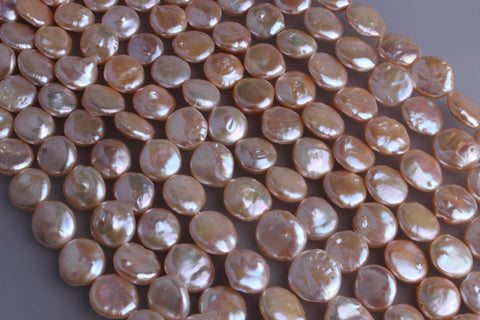 Coin Shape Freshwater Pearl 14-16mm (SKU: 960008)