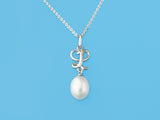 Initial Alphabet A-Z Pearl Necklace