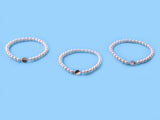 14K Gold Bracelet with 5-5.5mm Round Shape Freshwater Pearl