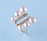 14K Yellow Gold Ring with Freshwater Pearl and Diamond - Wing Wo Hing Jewelry Group - Pearl Jewelry Manufacturer