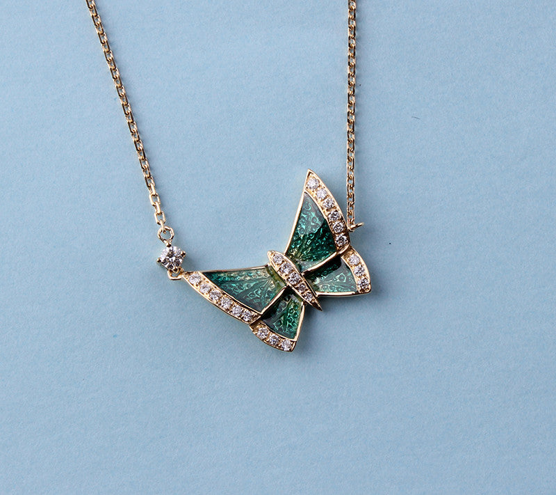 18K Yellow Gold Necklace - Wing Wo Hing Jewelry Group - Pearl Jewelry Manufacturer