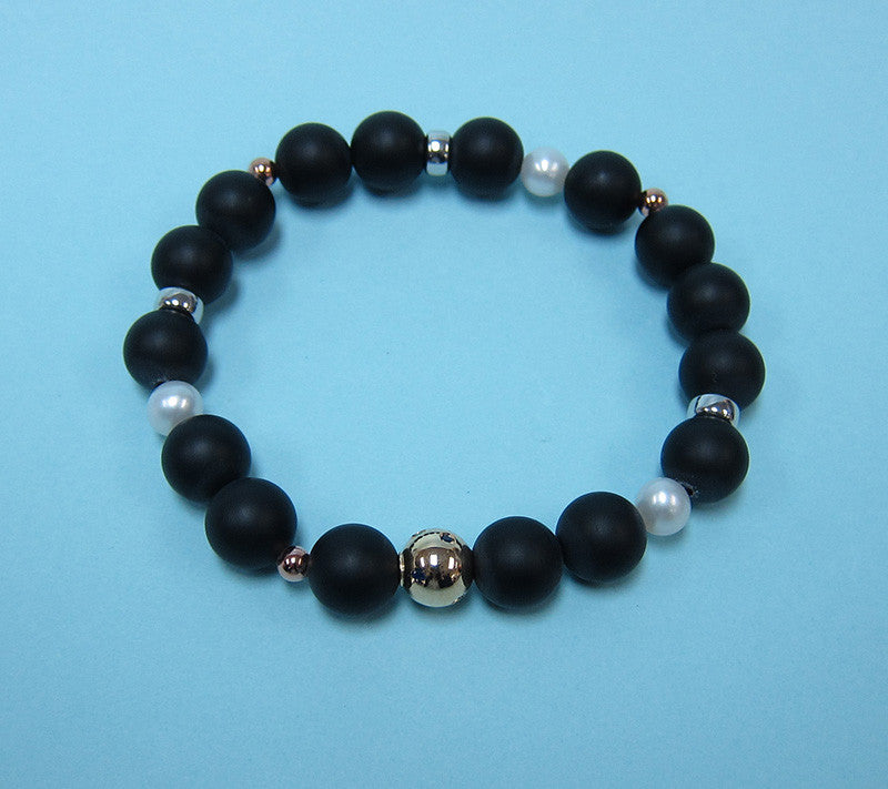 9K Yellow Gold Freshwater Pearl Bracelet - Wing Wo Hing Jewelry Group - Pearl Jewelry Manufacturer