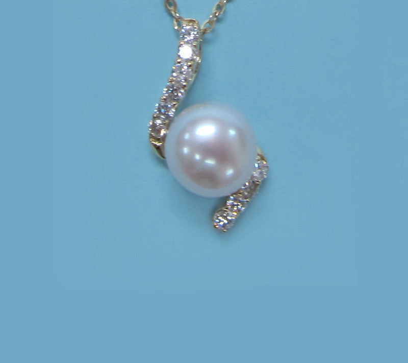 14K Yellow Gold Freshwater Pearl Necklace - Wing Wo Hing Jewelry Group - Pearl Jewelry Manufacturer