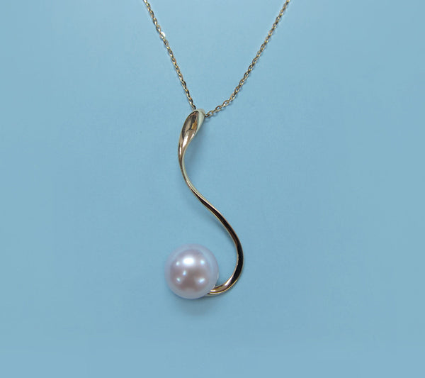 14K Yellow Gold Freshwater Pearl Necklace - Wing Wo Hing Jewelry Group - Pearl Jewelry Manufacturer
