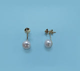 14K Yellow Gold Freshwater Pearl Earrings - Wing Wo Hing Jewelry Group - Pearl Jewelry Manufacturer